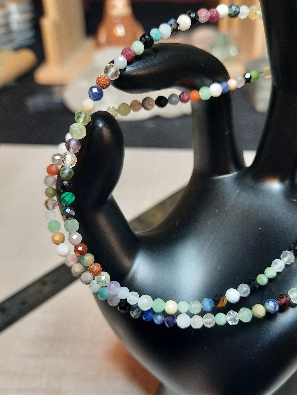 3mm Faceted Multi Gem Stone 15in Strand #5